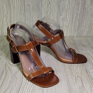 Vince Camuto Clarissa Slingback Leather Sandals Womens Size 11